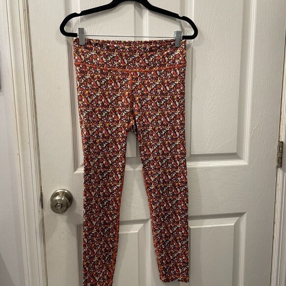 Outdoor Voices TechSweat 7/8 Floral Leggings Pants Size M Multicolor - Picture 2 of 3